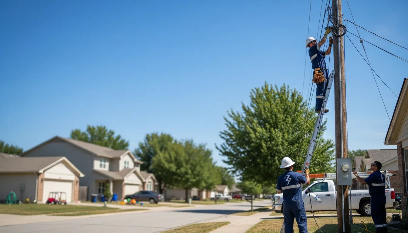 Residential electrician providing installation services in Springtown, PA